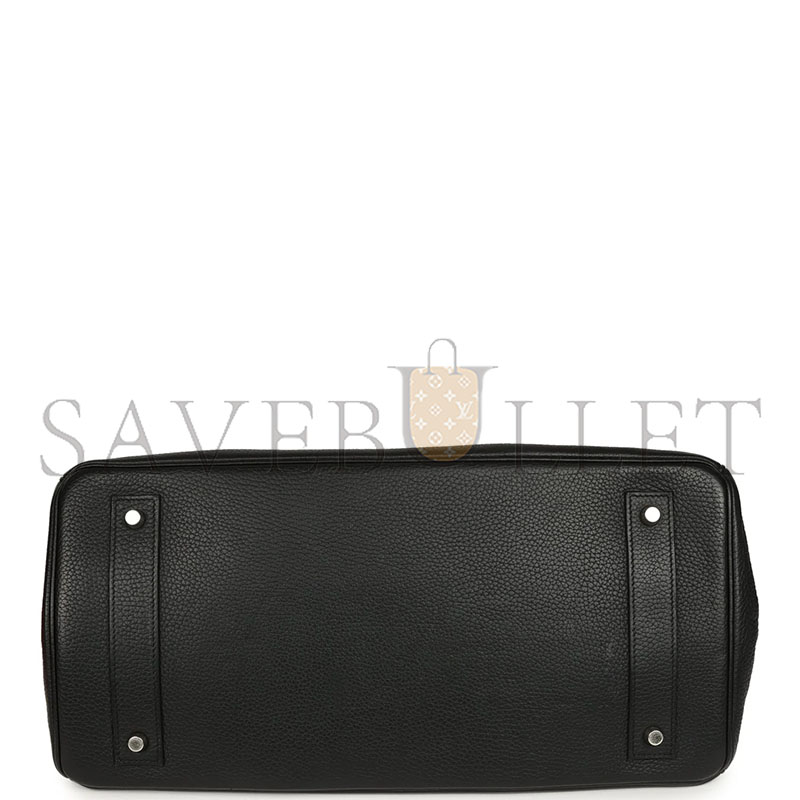 H**me5 master shoulder birkin 42 jpg black clemence palladium hardware (42*20*18cm)